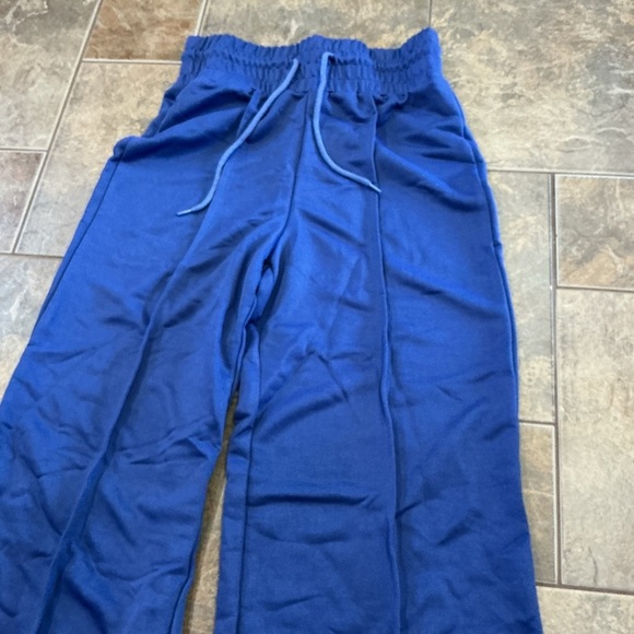 🔥3/$42 w FREE SHIPPING🔥 Blue/dark purple Wide-Leg Women's Pants - Picture 2 of 3